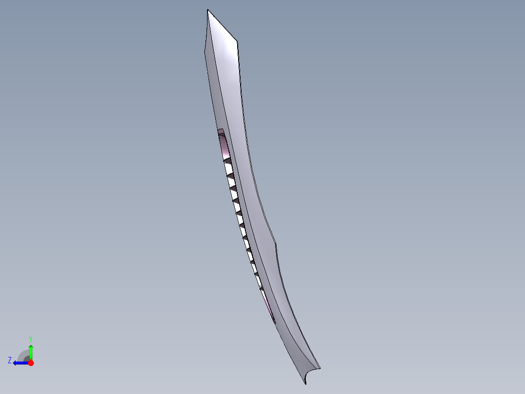 汽车引擎盖_特斯拉 Model X--catia右视图