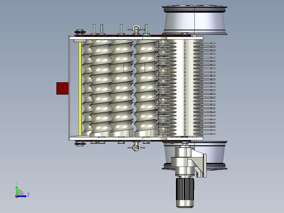 青饲料打捆机的设计【三维proe】左视图