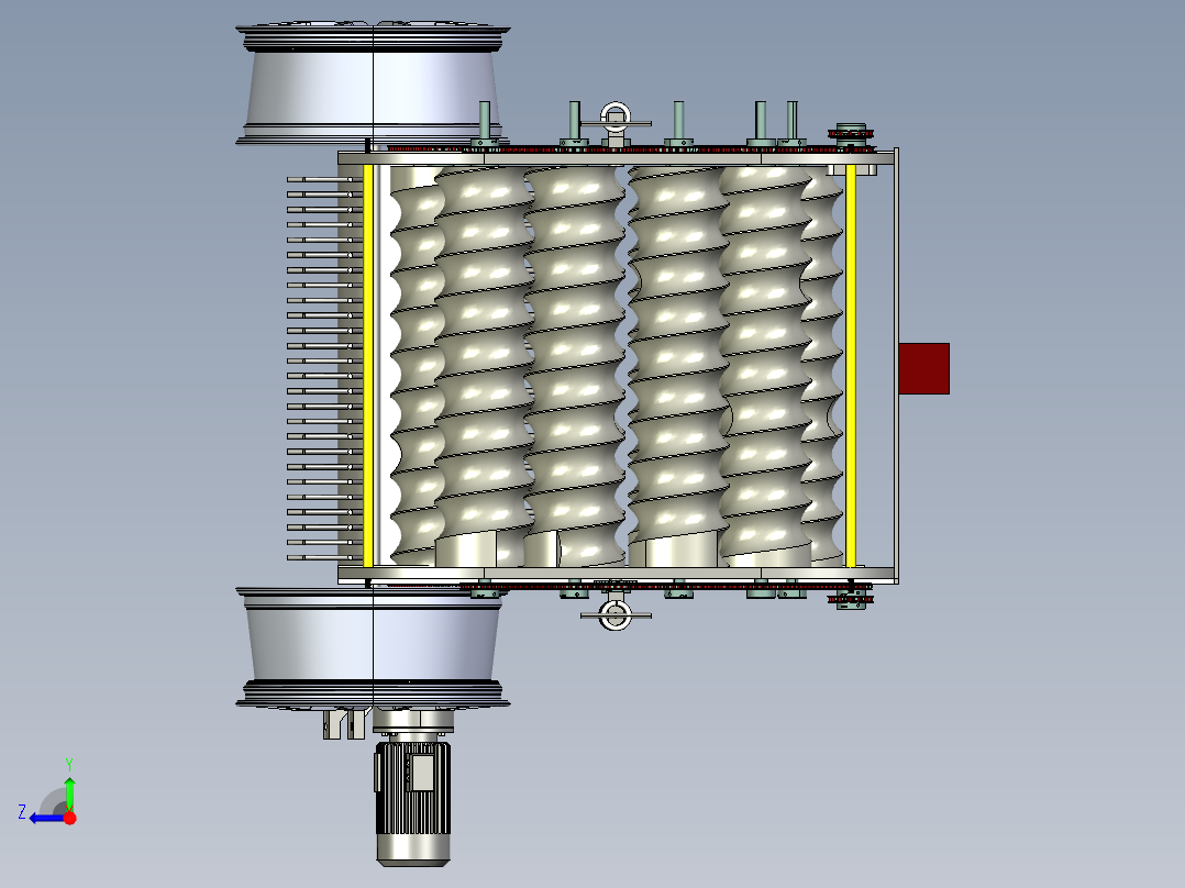 青饲料打捆机的设计【三维proe】右视图
