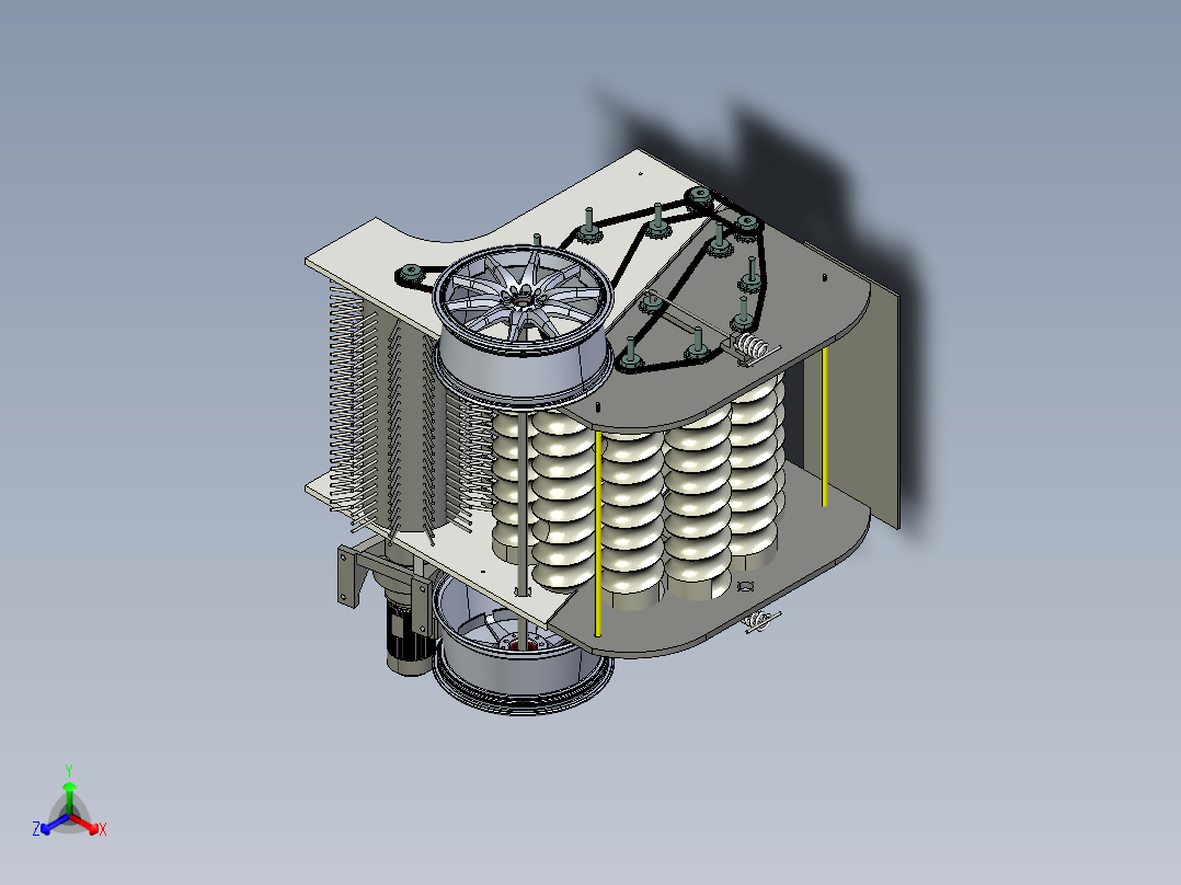青饲料打捆机的设计【三维proe】正等轴测图