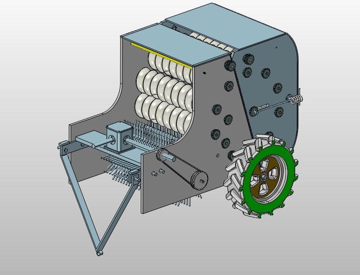 青饲料打捆机的设计【三维proe】