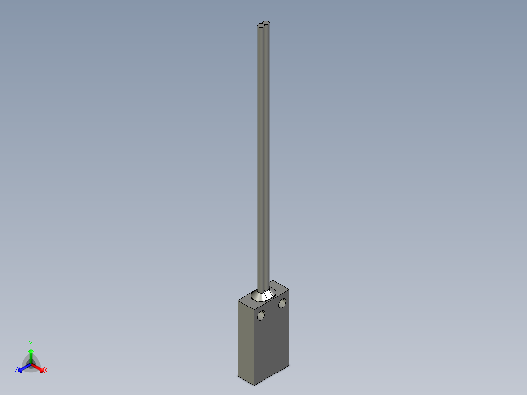 基恩士FU-11_kc图纸模型主视图