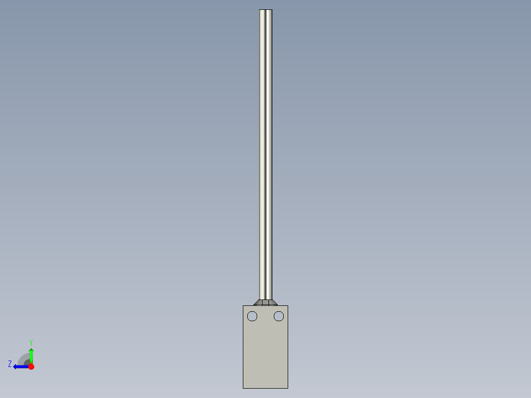 基恩士FU-11_kc图纸模型右视图