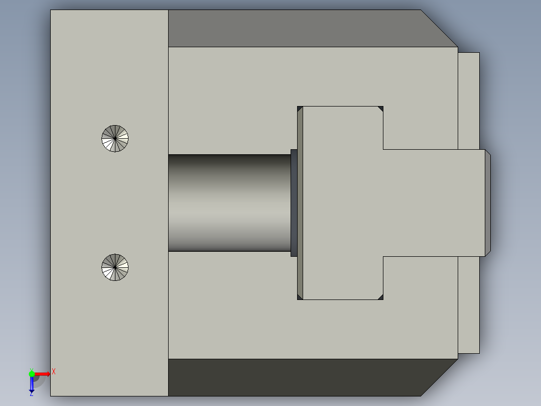 普通气爪PH15-25S俯视图