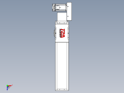 同步带全封闭直线模组TPA-HCB-110D-90-L350-ML-C-P40-N3俯视缩略图