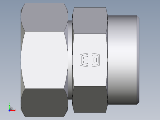 卡套式工业通用硬管接头EO_Distance_piece_adapter_DA35LOMD71前视缩略图