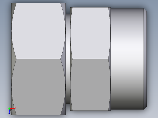 卡套式工业通用硬管接头EO_Distance_piece_adapter_DA35LOMD71俯视缩略图