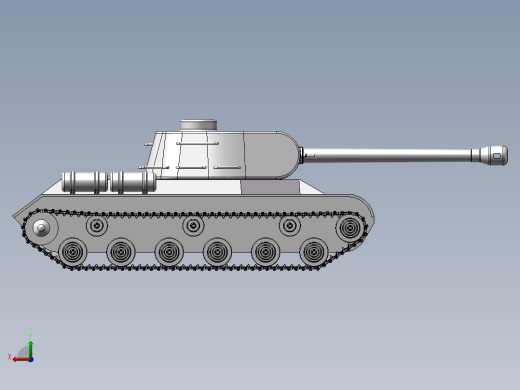T-34练习作 3D模型后视缩略图