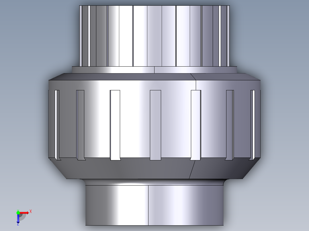 8BLV 用溶剂焊接插座结合，O型圈橡胶俯视图