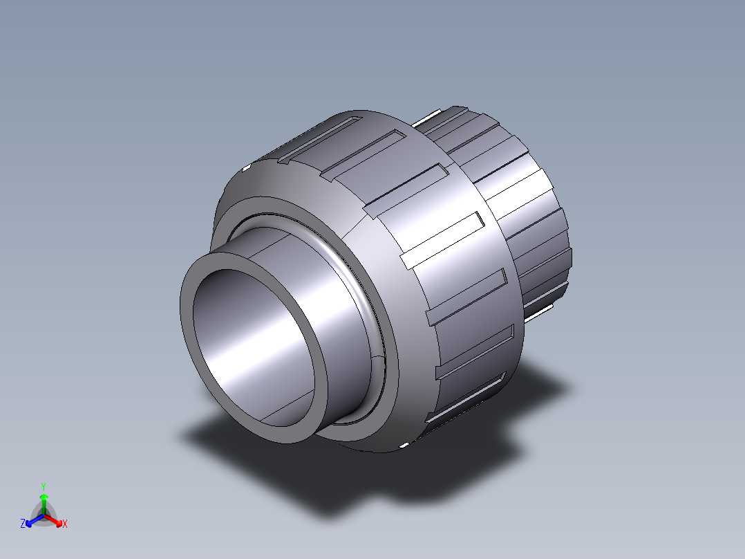 8BLV 用溶剂焊接插座结合，O型圈橡胶正等轴测图