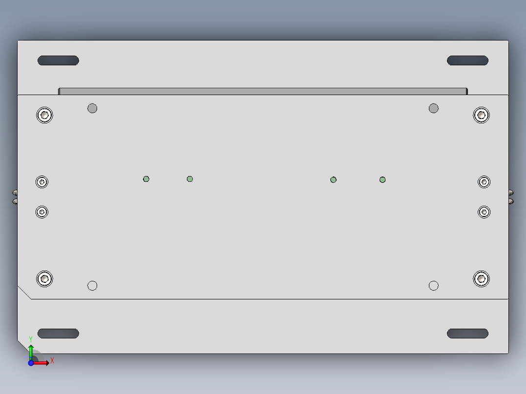 上盖包布件热熔治具前视图