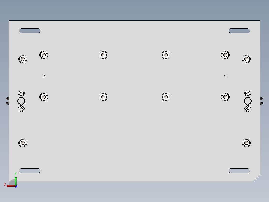 上盖包布件热熔治具后视图