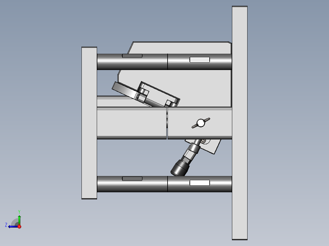 上盖包布件热熔治具右视图