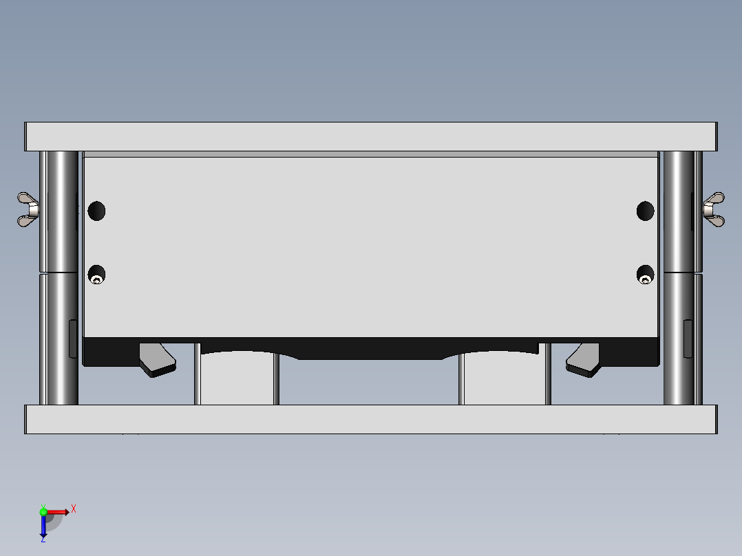 上盖包布件热熔治具俯视图