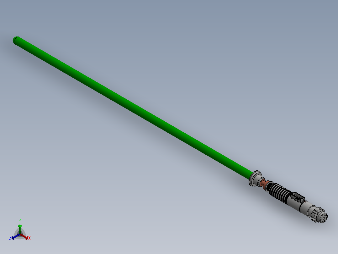 剑、宝剑(143)正等轴测图