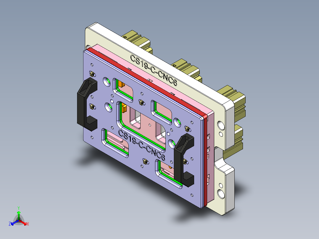 CS19-C-CNC6笔记本CNC工装夹具三维模型-180522主视图