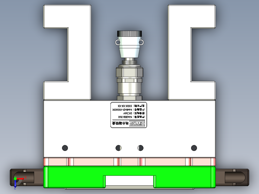 X1笔记本CNC工装夹具三维模型-CNC8-0120俯视图