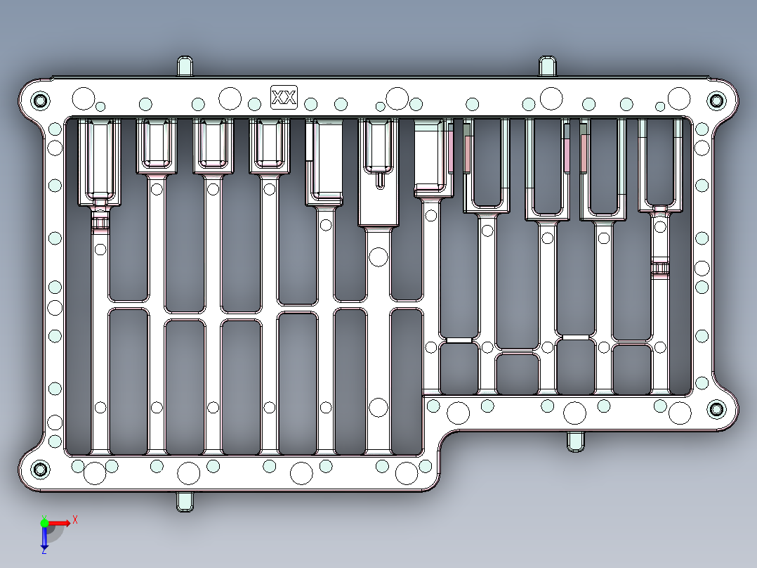 PO9-笔记本CNC工装夹具三维模型CNC1-0721俯视图