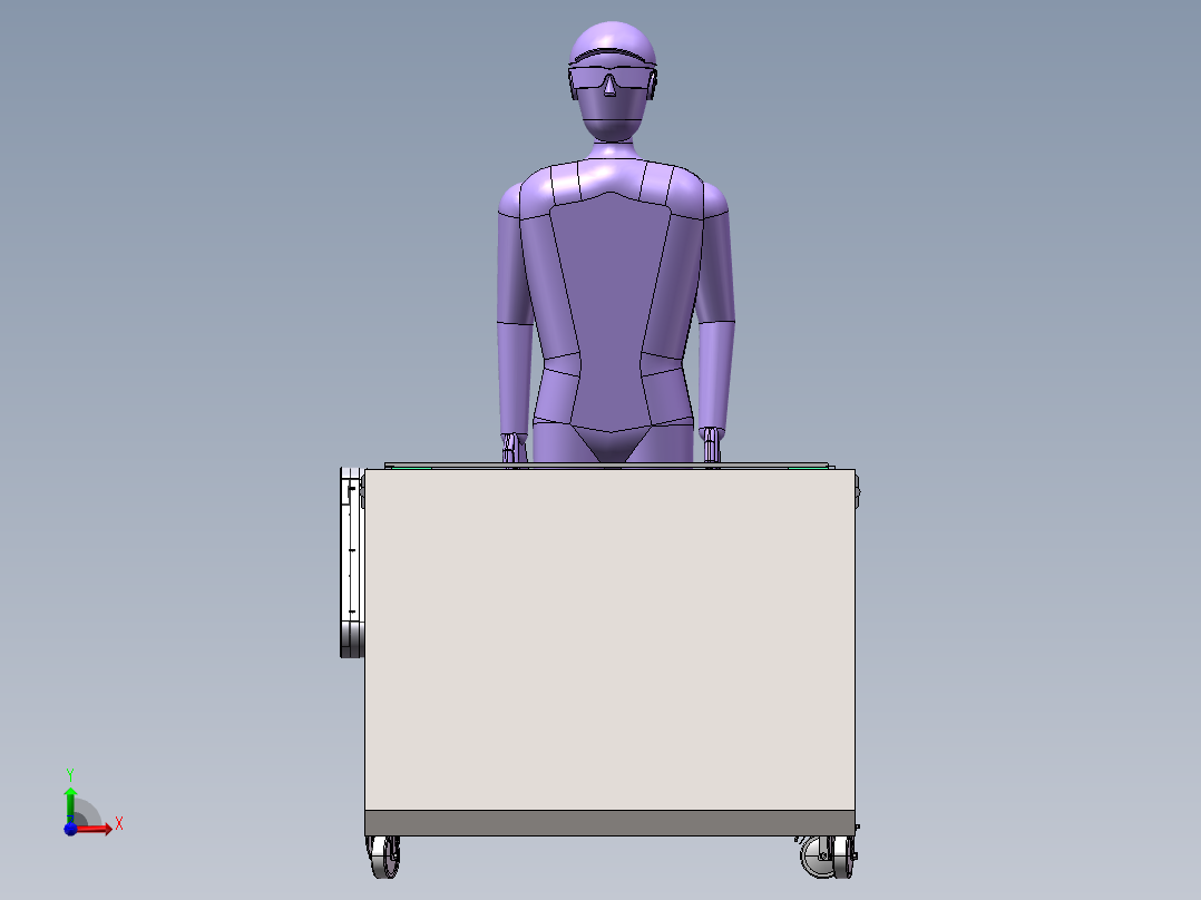大型输送带机器sw18可编辑前视图