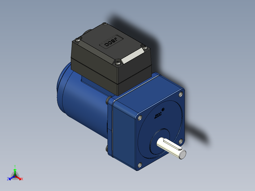 YT系列调速电机-15yt01-18正等轴测图