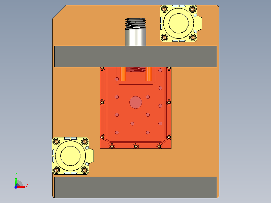 ZC001-笔记本CNC工装夹具三维模型CXJ001-CNC2-191228前视图