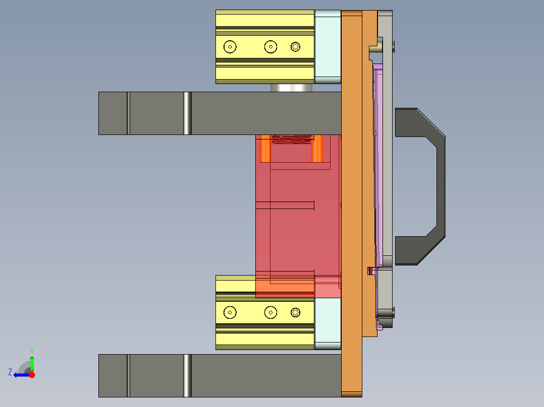 ZC001-笔记本CNC工装夹具三维模型CXJ001-CNC2-191228右视图