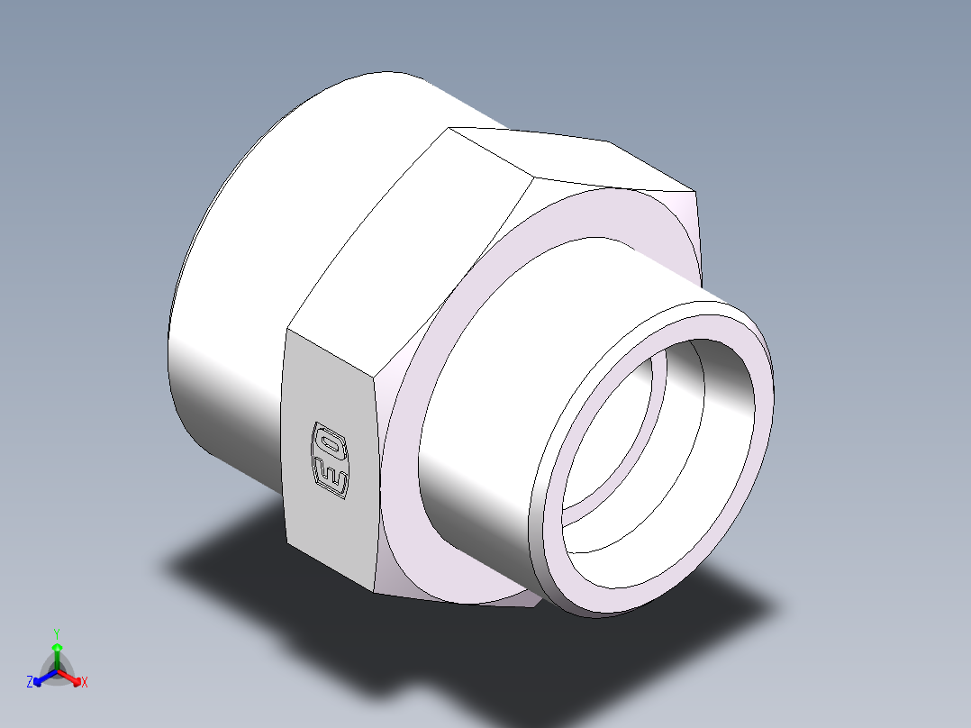 直通变径-GR、1D-42-52主视图