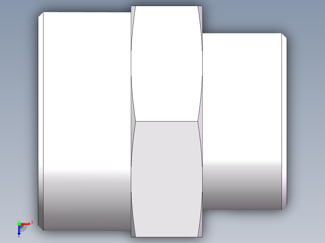 直通变径-GR、1D-42-52俯视图
