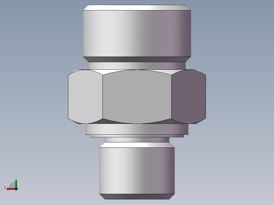 公制螺纹ED密封、1DM-20-14WD非标后视图