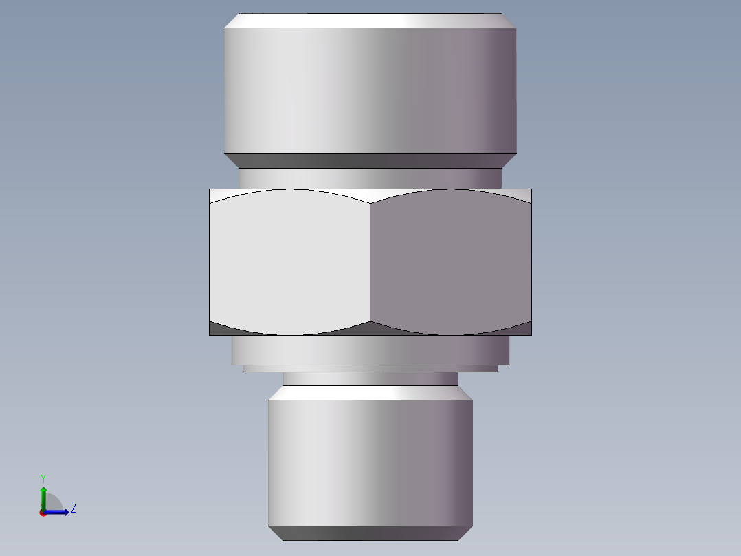 公制螺纹ED密封、1DM-20-14WD非标左视图