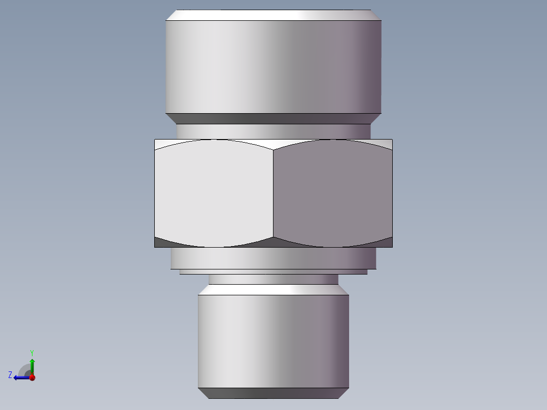 公制螺纹ED密封、1DM-20-14WD非标右视图