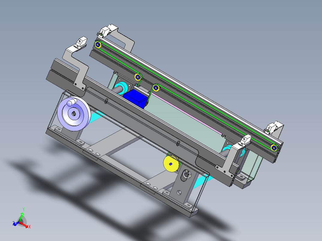 0.51米0.25米双带输送机构