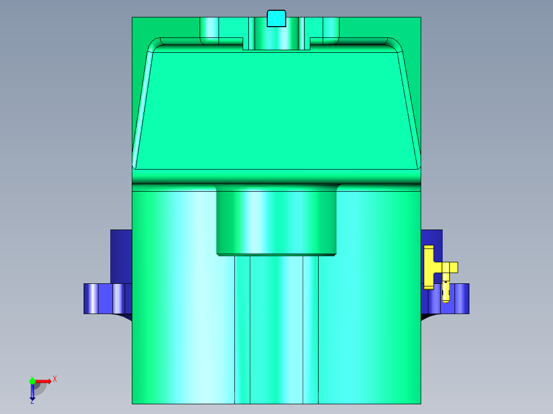 缸套铣平面钻孔液压夹具俯视图