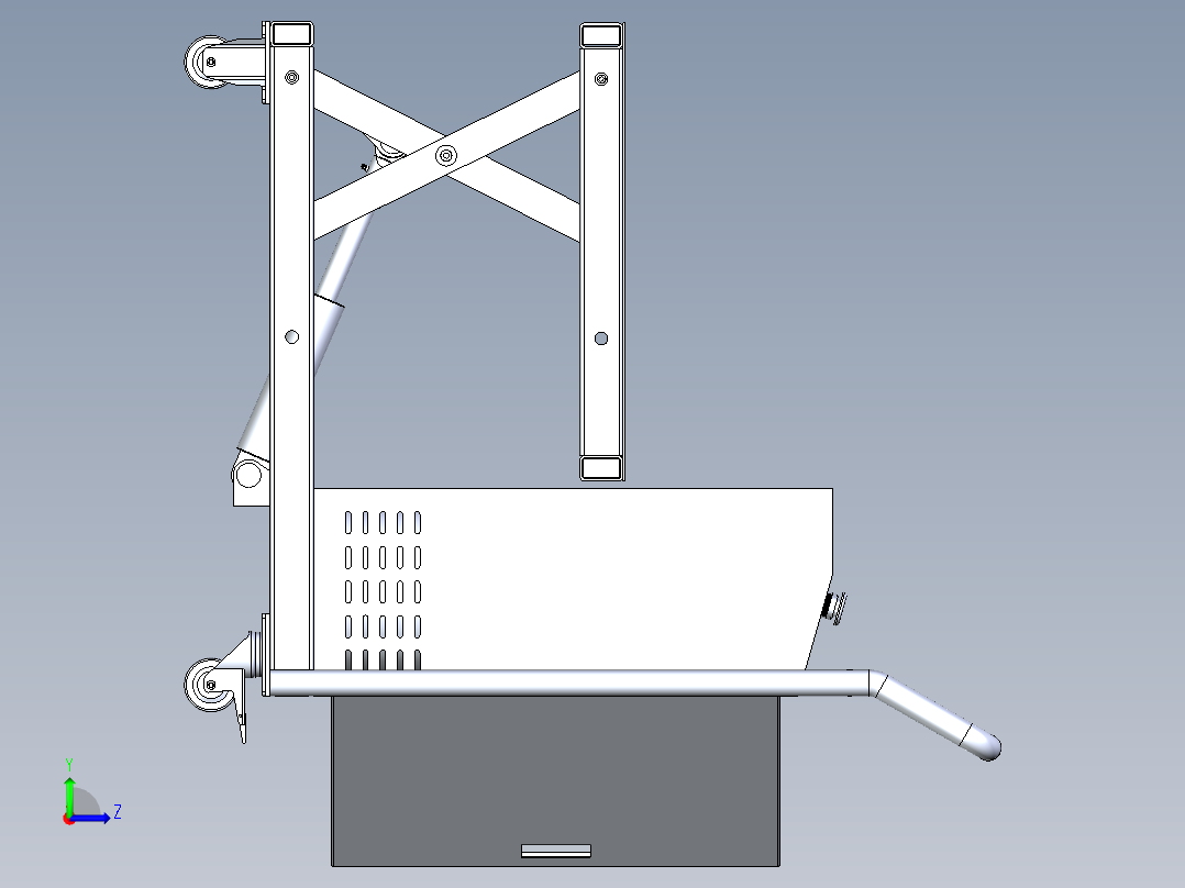 小液压升降车左视图