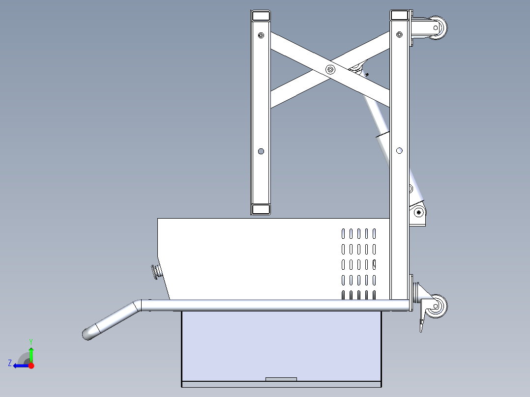 小液压升降车右视图