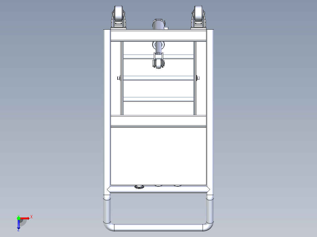 小液压升降车俯视图