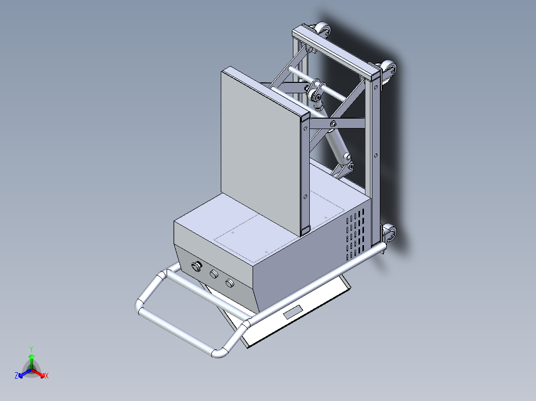 小液压升降车正等轴测图
