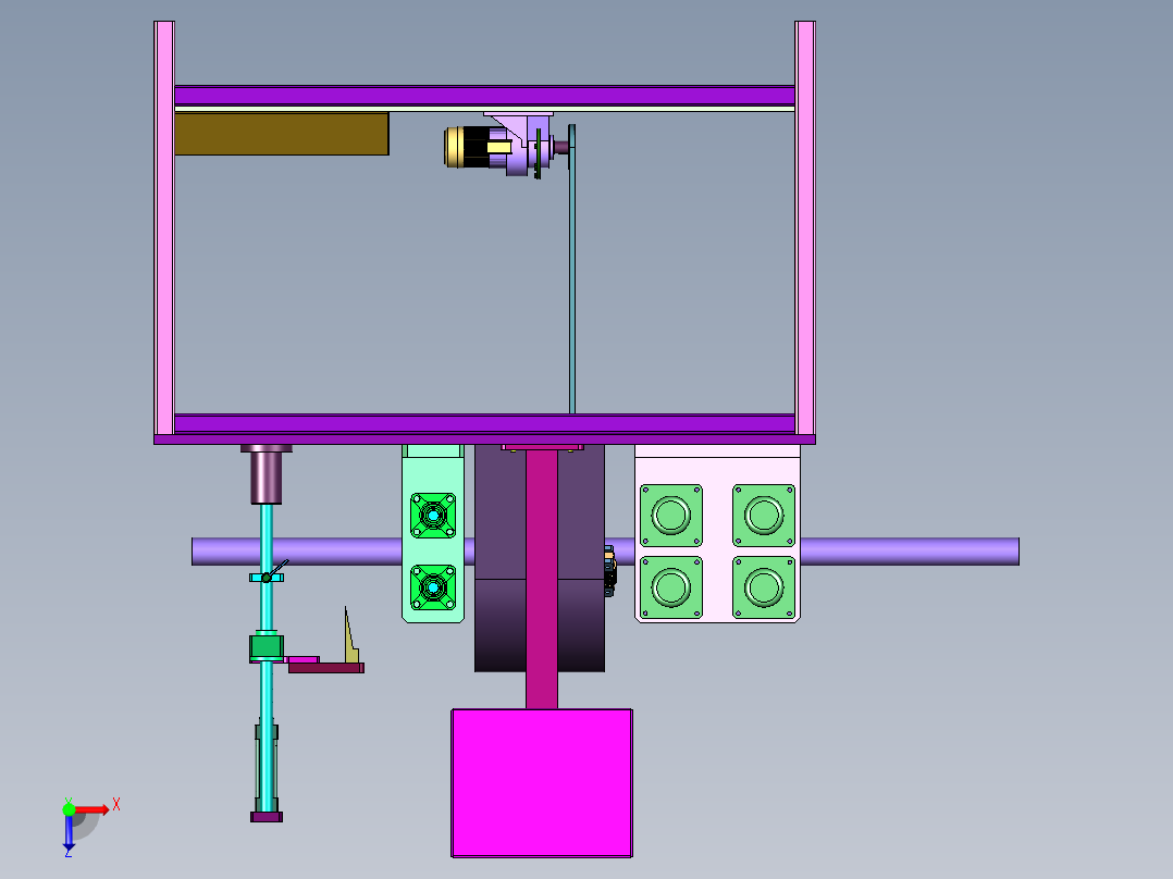 甘蔗去皮截断一体机俯视图