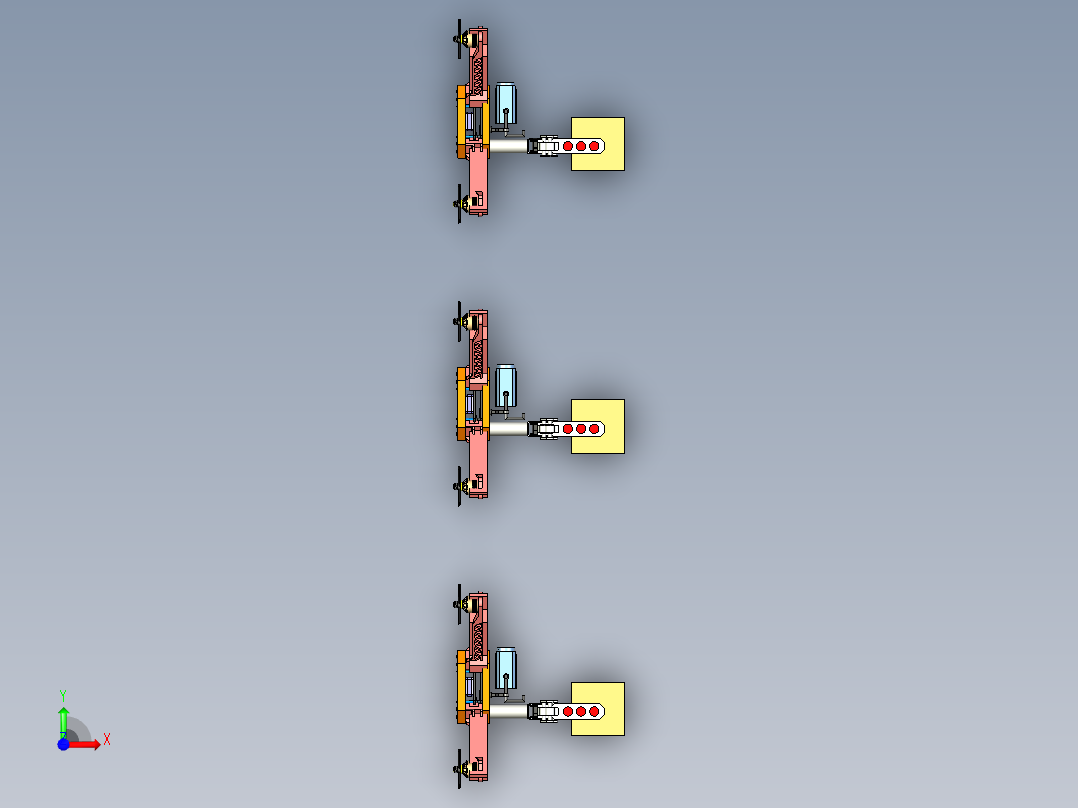 小型无人机运输快递模拟前视图