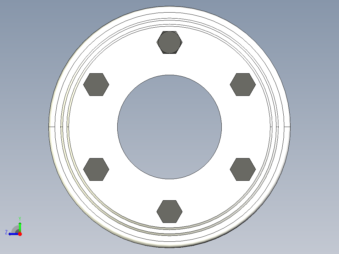 波纹管胀套联轴器右视图