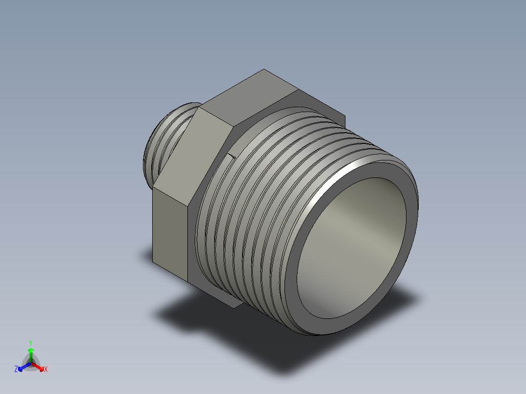 螺纹管对丝-六角异径 DN25-DN10