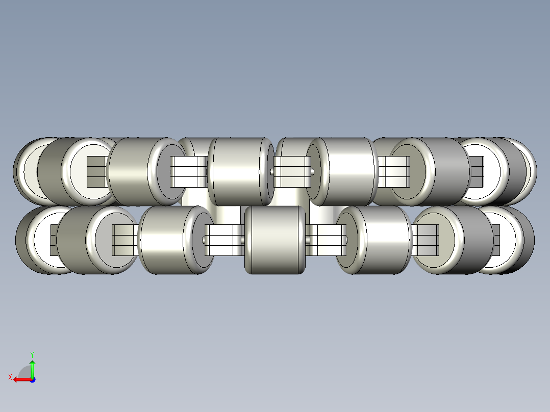 全向轮 152mm后视图