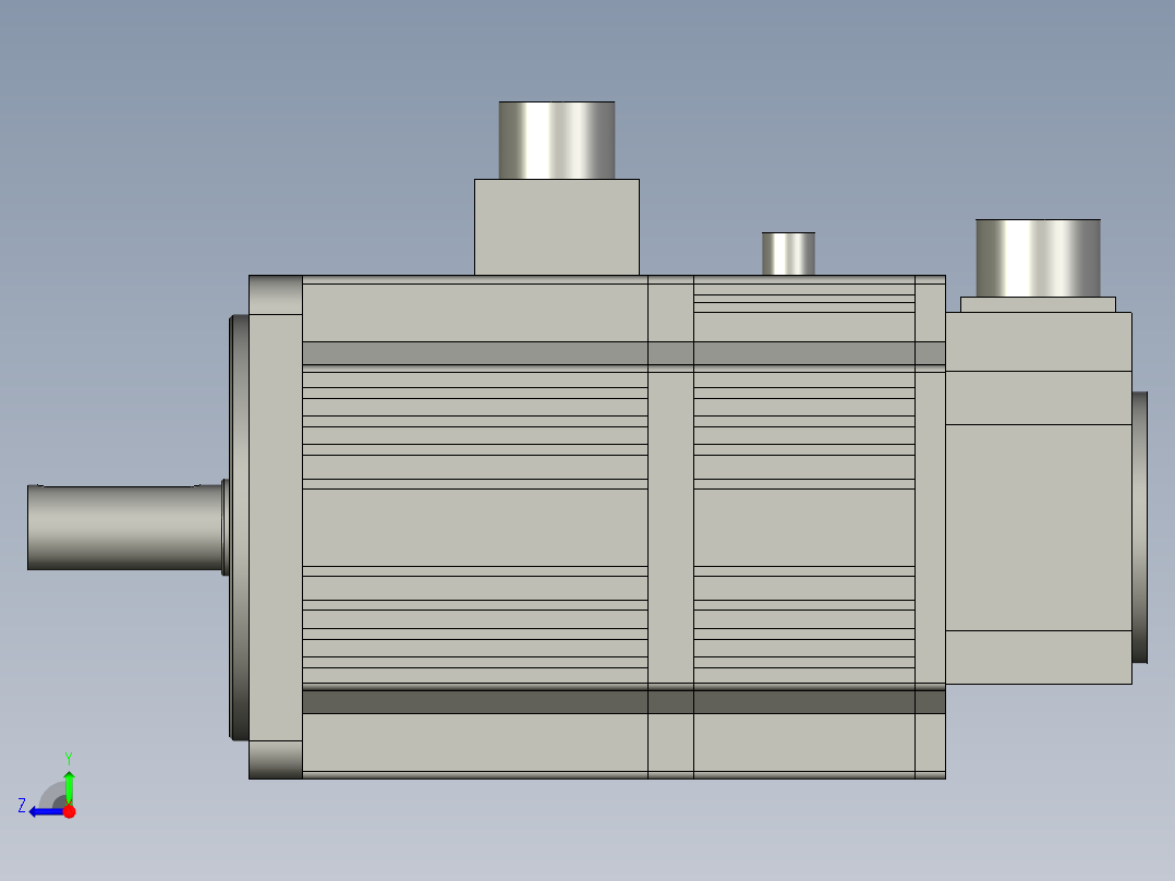 1KW中惯量抱闸-CTSD-M2D-B1025-M210右视图
