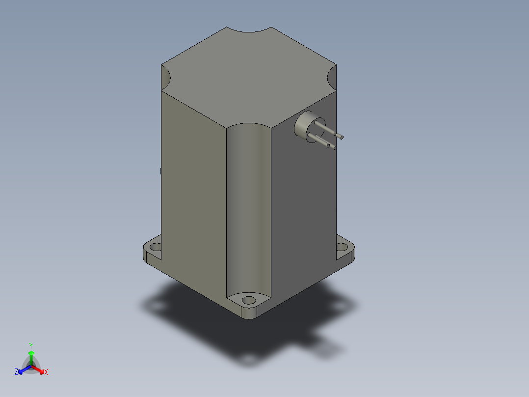 步进电机57CM22X雷赛正等轴测图