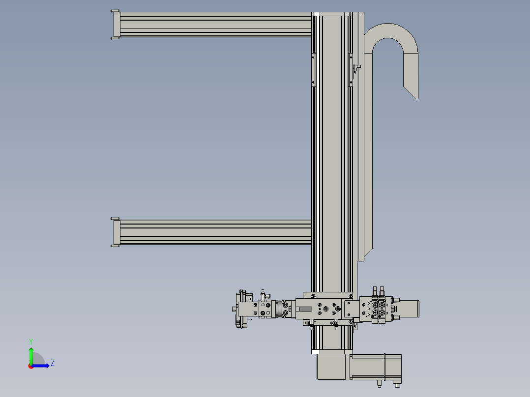 取料模组装配2左视图