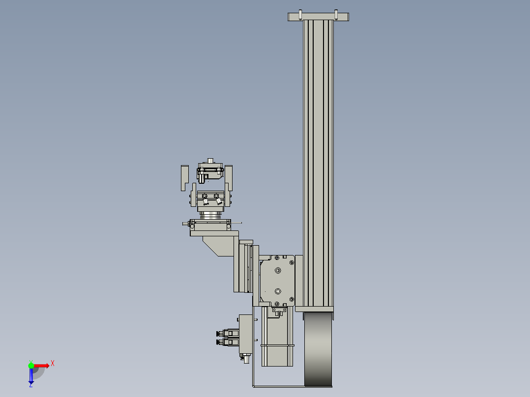 取料模组装配2俯视图