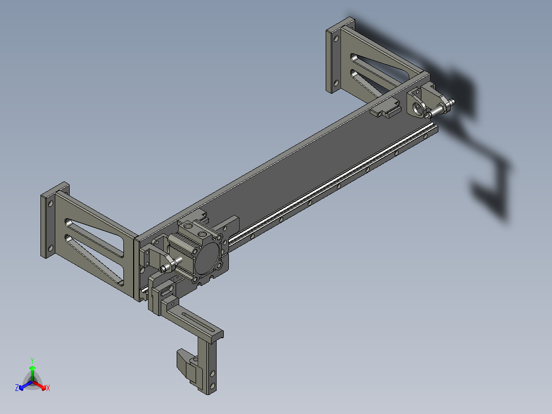 电子插针精密焊接生产线设计-自动拨料机构-V1主视图