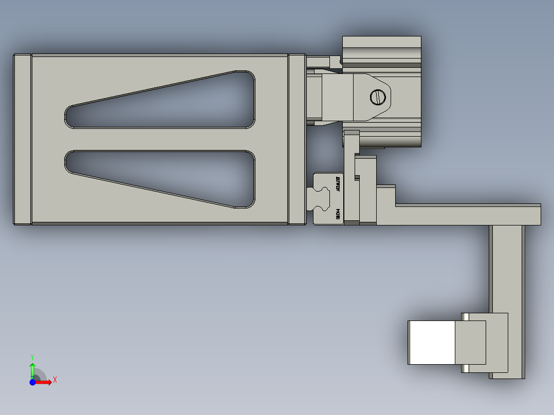 电子插针精密焊接生产线设计-自动拨料机构-V1前视图