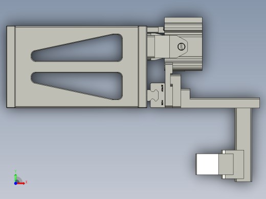 电子插针精密焊接生产线设计-自动拨料机构-V1前视缩略图