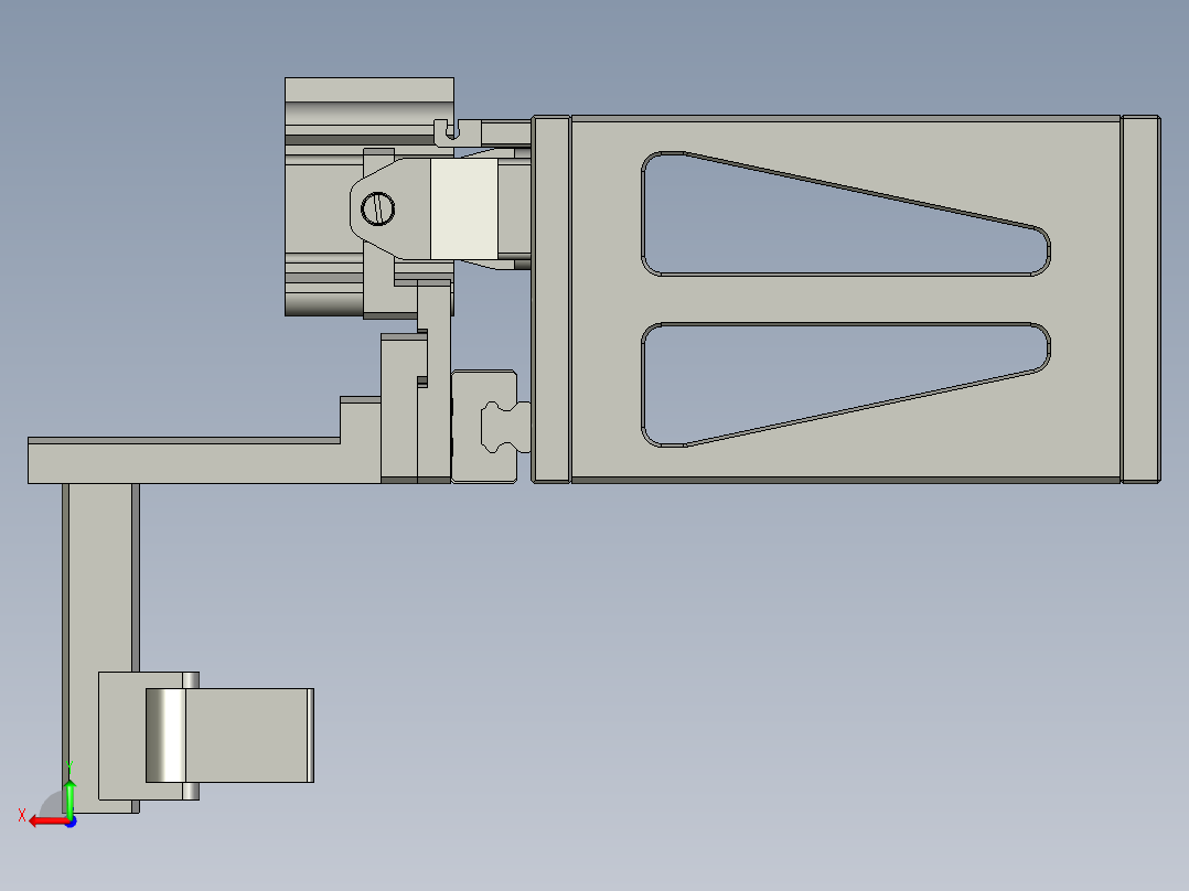 电子插针精密焊接生产线设计-自动拨料机构-V1后视图